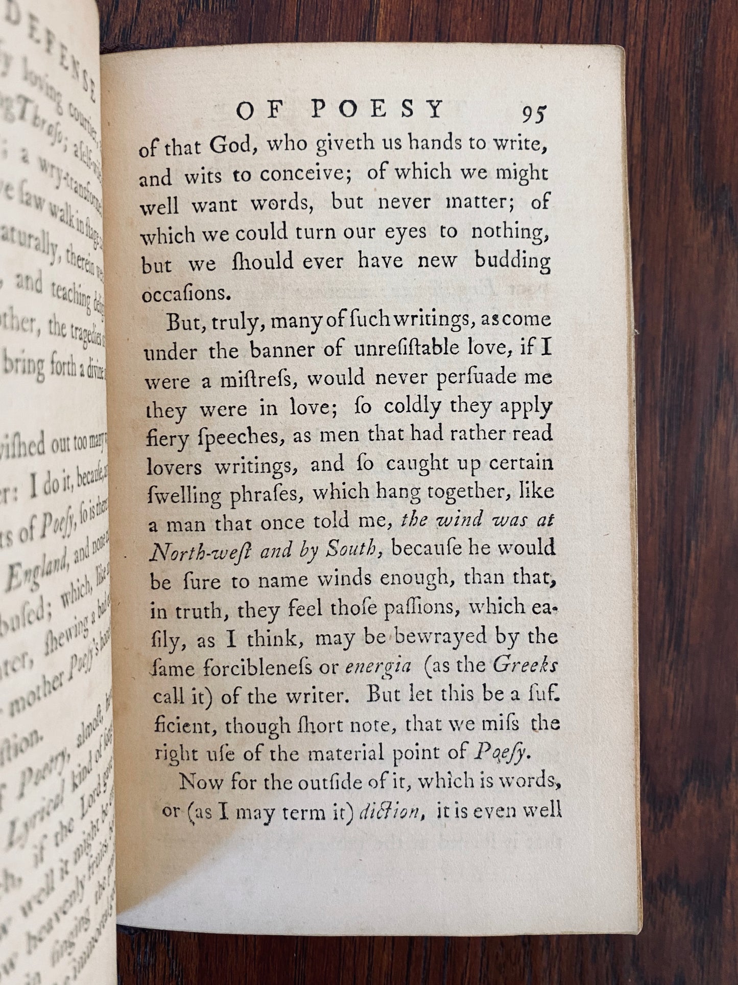 1752 SIR PHILIP SIDNEY. The Defense of Poesy. Rare Second Edition from the 1595 First Edition.