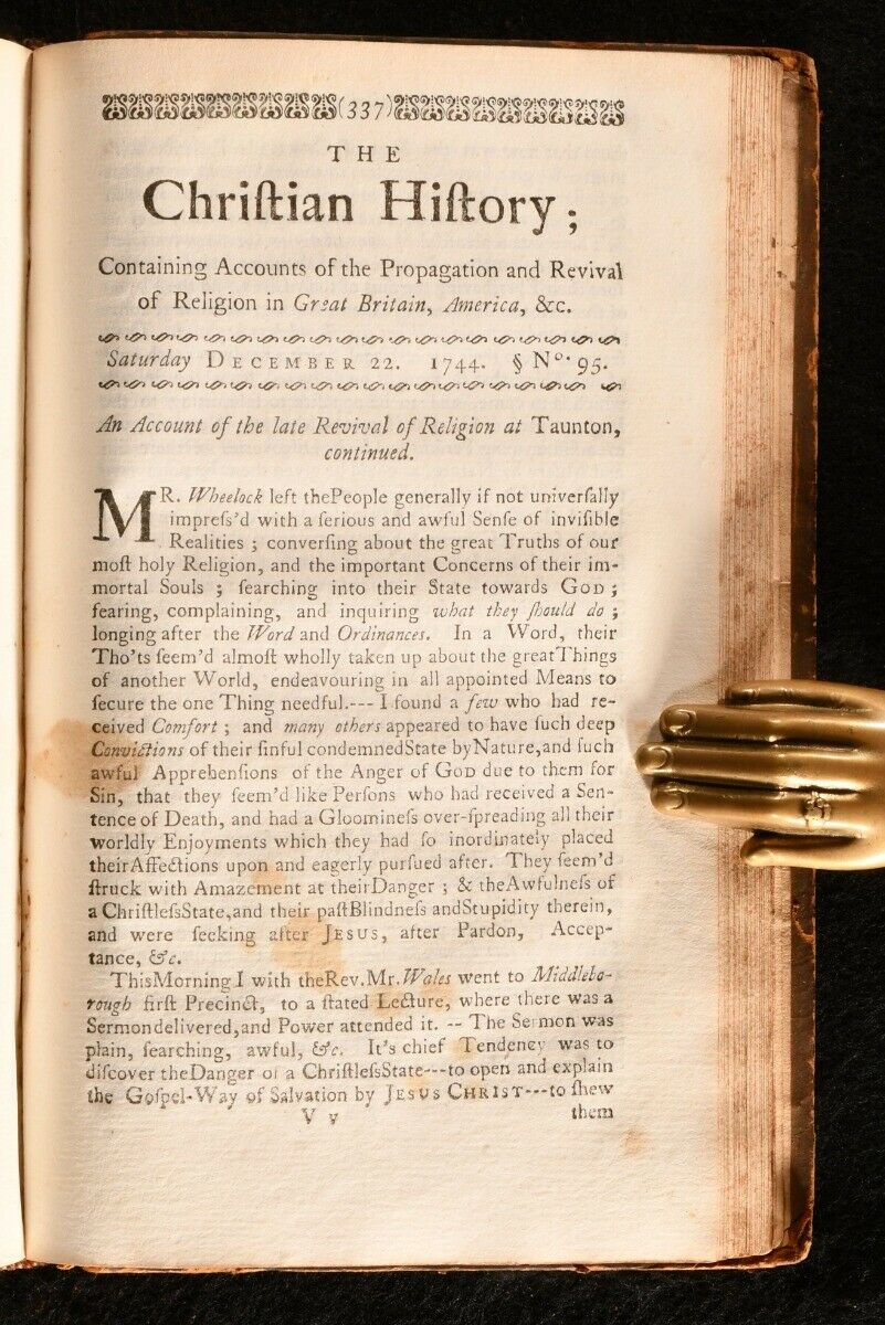 1744 JONATHAN EDWARDS &c. The Only Periodical Dedicated to the First Great Awakening in America!