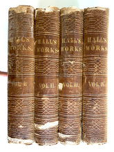 Load image into Gallery viewer, 1853 ROBERT HALL. Reading Copy of the Works of Baptist Divine, Robert Hall. 4vols!