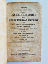 Load image into Gallery viewer, 1820 PRESBYTERIAN. Synod of the Presbyterian Church History of Presbyterian Missions!