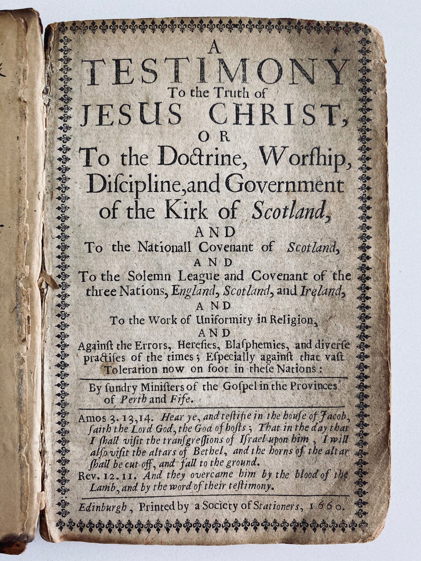 1660 SCOTTISH COVENANT. Four Important Works that Influenced Formation of United States!