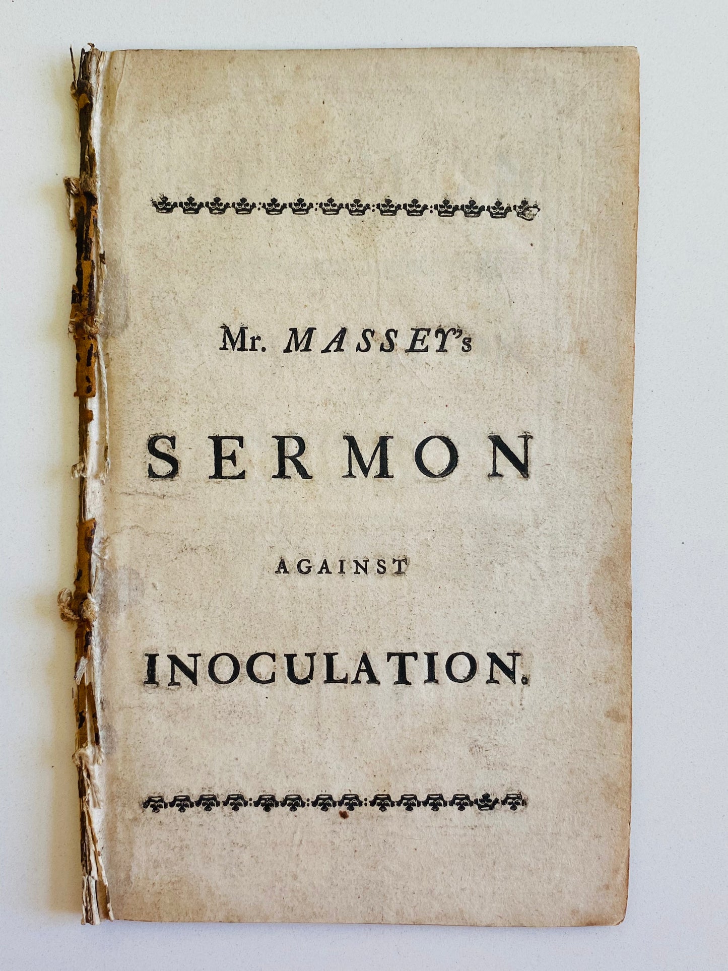 1722 EDMUND MASSEY. Sermon against the Dangerous and Sinful Practice of Inoculation. Scarce on Vaccinations!