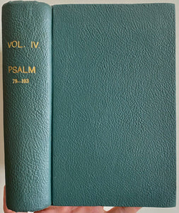 1877 C. H. SPURGEON. The Treasury of David [Vol IV]. Beautifully Inscribed by Mrs. C. H. Spurgeon