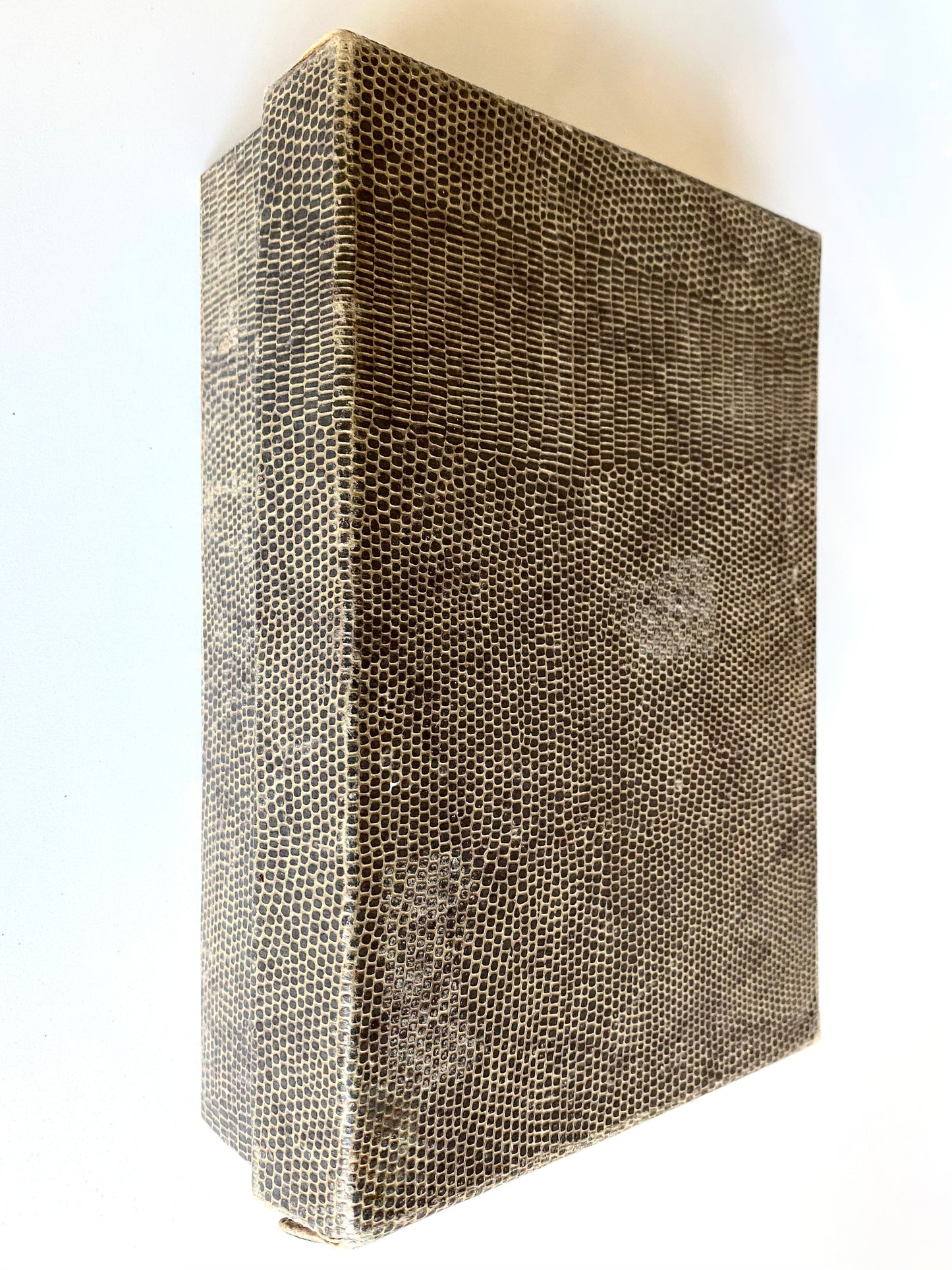 1950 CAMBRIDGE BIBLE. Rare Snakeskin Binding in Snakeskin Presentation Box.