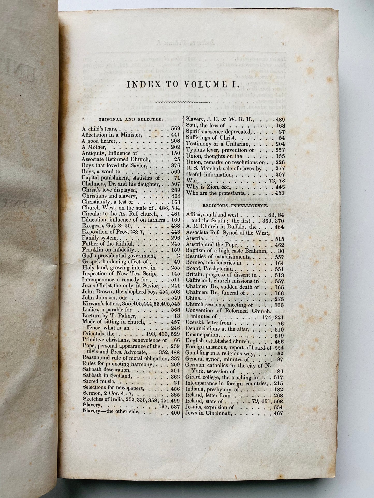 1848 UNITED PRESBYTERIAN MAGAZINE. Scarce on Abolition, Slavery, and Colonization in Ohio and Virginia.