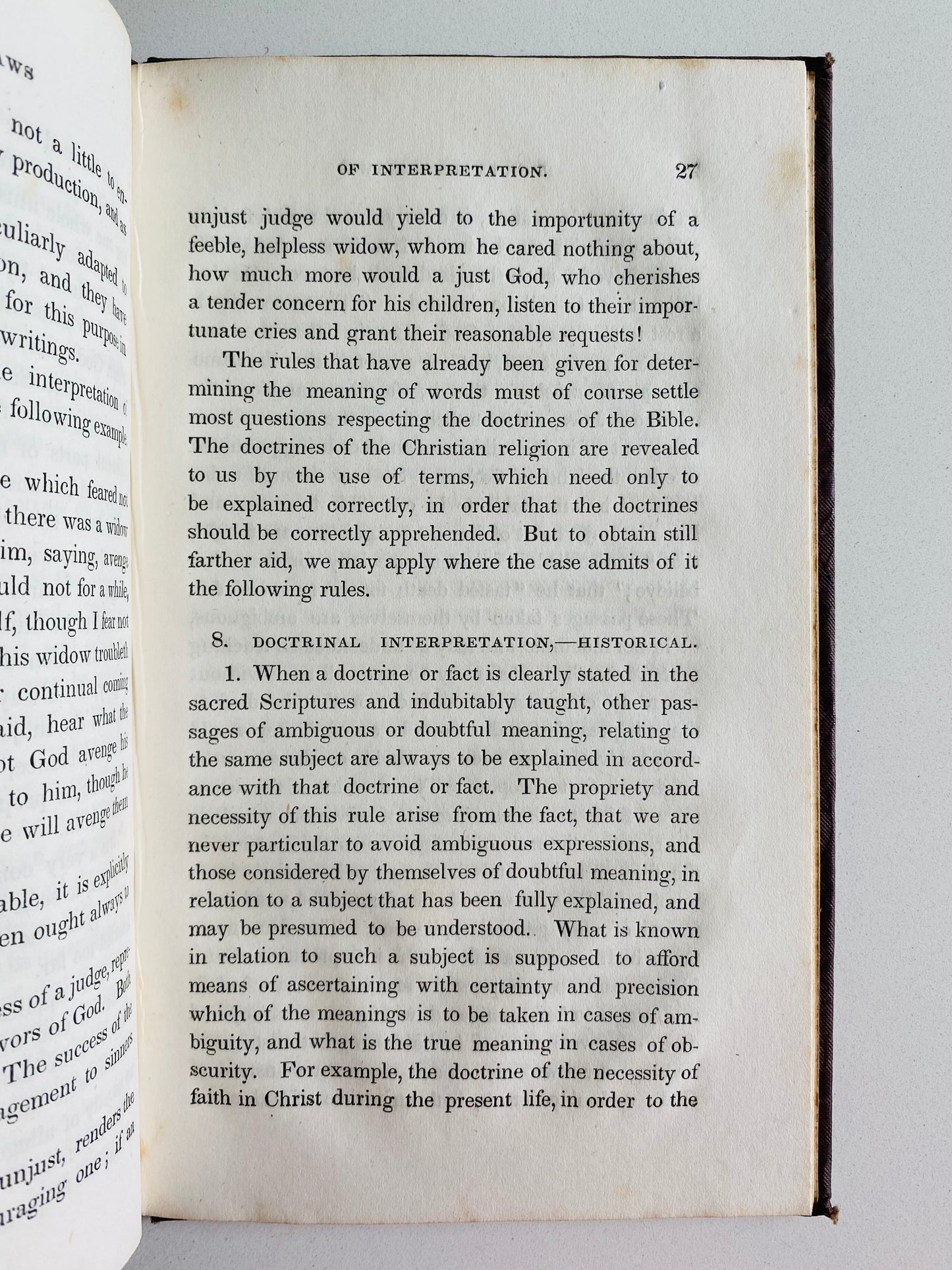 1834 L. A. SAWYER. Elements of Biblical Interpretation. Hermeneutics Recommended by Albert Barnes & Charles Hodge.