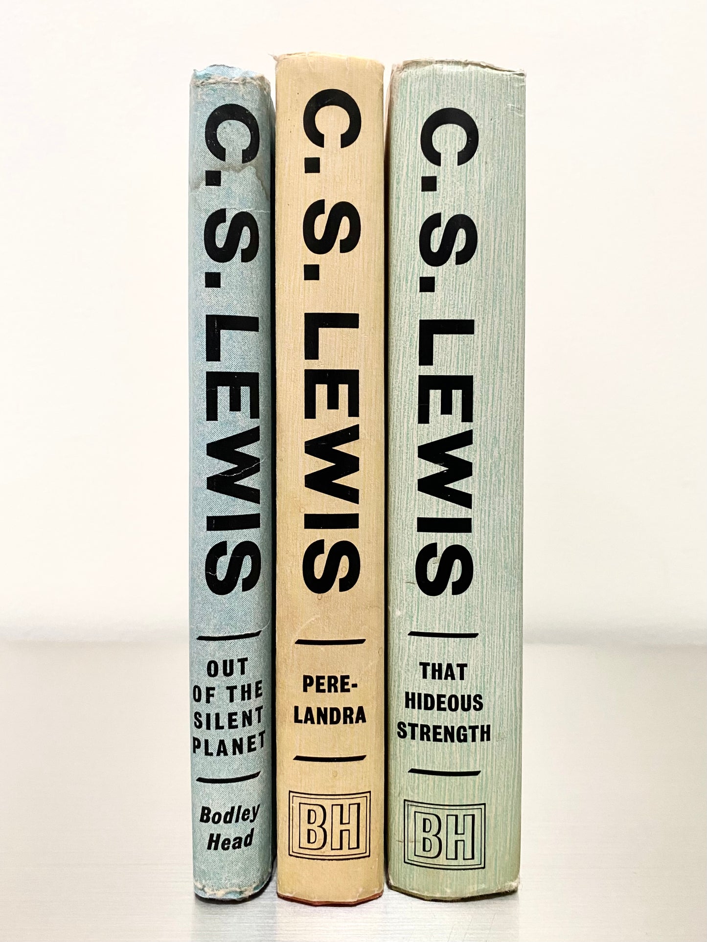 1971 C. S. LEWIS. The Space Trilogy in Three Early Matching Bodley Head Bindings.