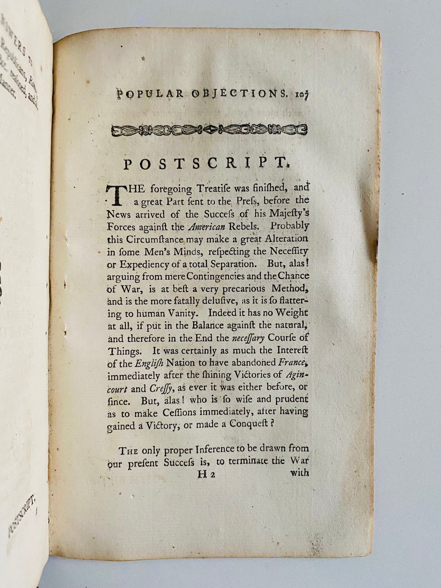 1776 JOSIAH TUCKER. Just Give the Americans the Country & Be Done with It! Benjamin Franklin Interest.