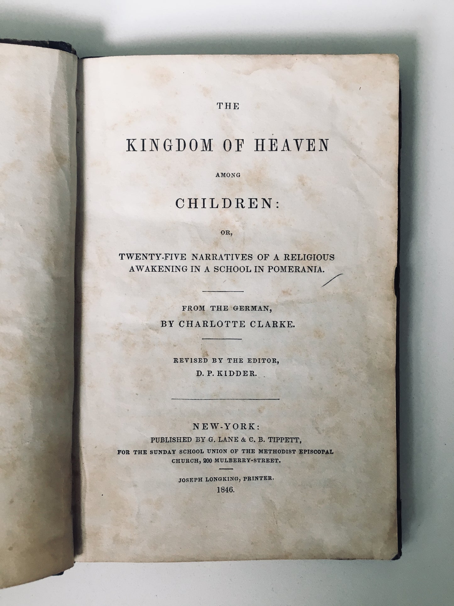 1846 The Kingdom of Heaven among Children: Awakening and Revival Narratives among the Young