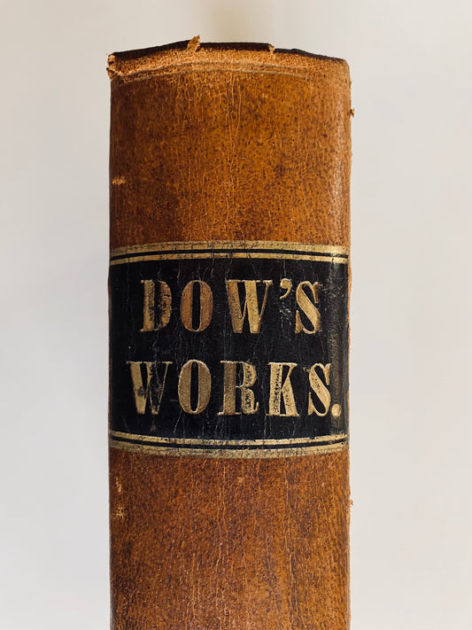 1859 LORENZO DOW. Beautiful Biography of Revivalist, Camp-Meeting Preacher. Cane Ridge, Visions, Dreams, &c.