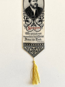 1870's C. H SPURGEON. Exceptional Victorian Silk Stevengraph Bookmark