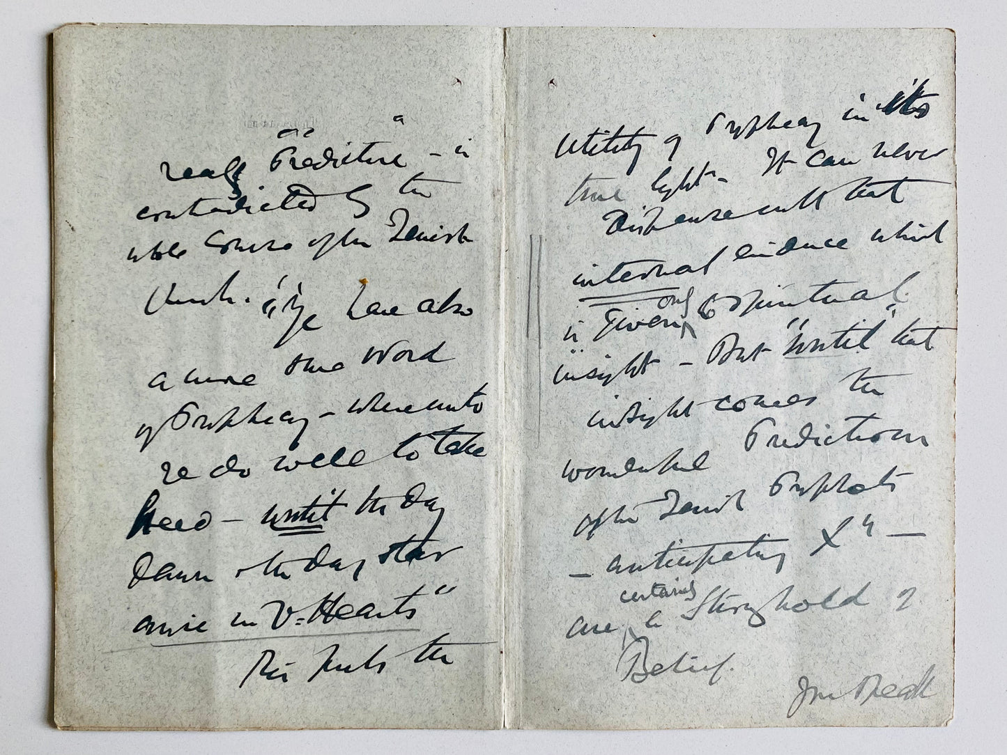 1894 12pp ALS Friend of Charles Darwin Defends Inspiration of Scripture & Doctrine of Trinity