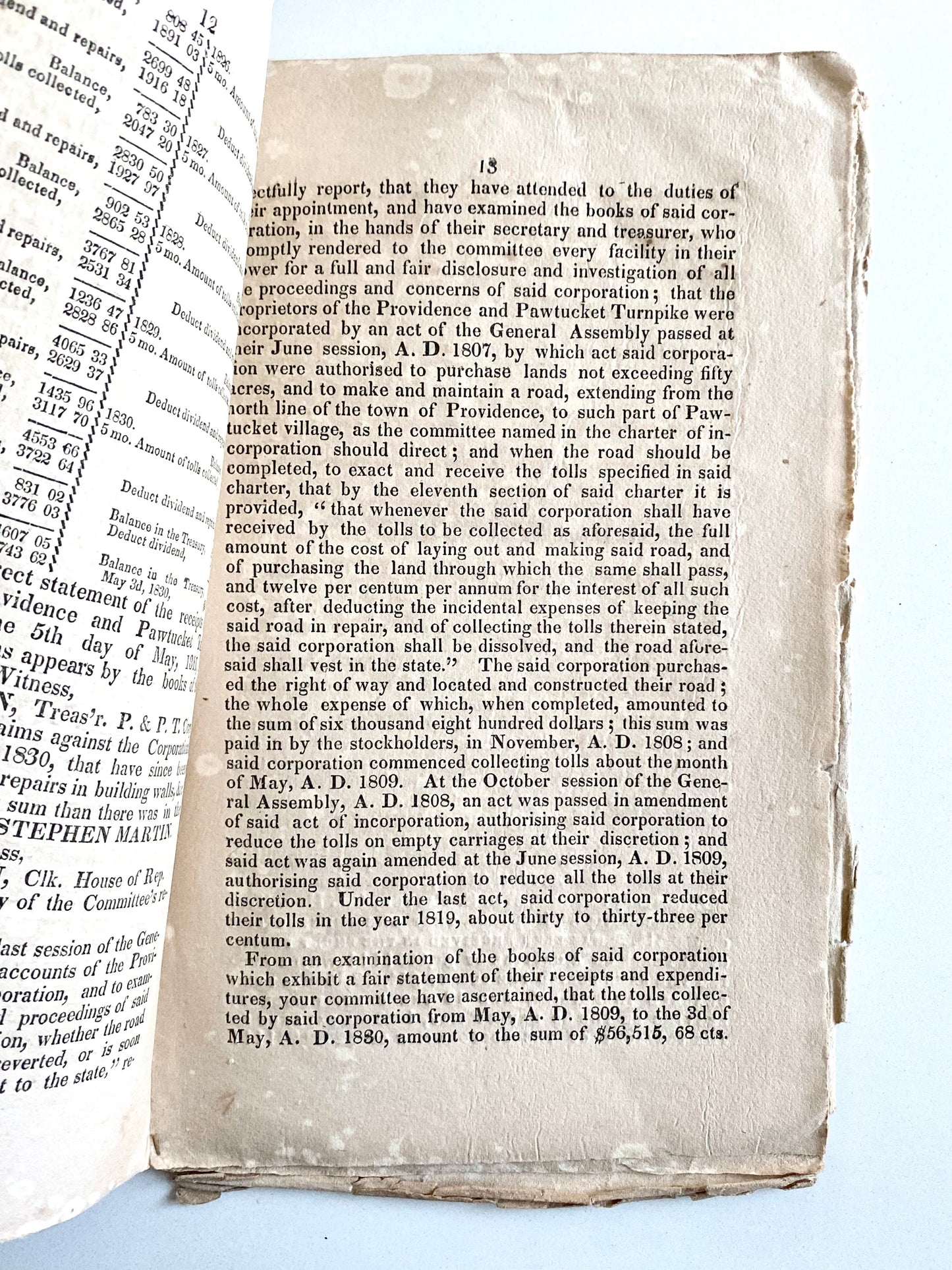 1830 RHODE ISLAND. Rare Pamphlet Accusing Governor Lemuel H. Arnold & Representative Simmons of Insider Trading.