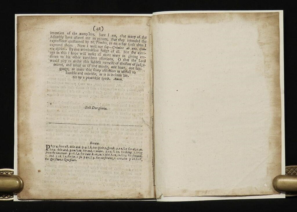 1647 JOHN GEREE. Response to Baptist, John Tombes' Criticisms of Infant Baptism. Rare!