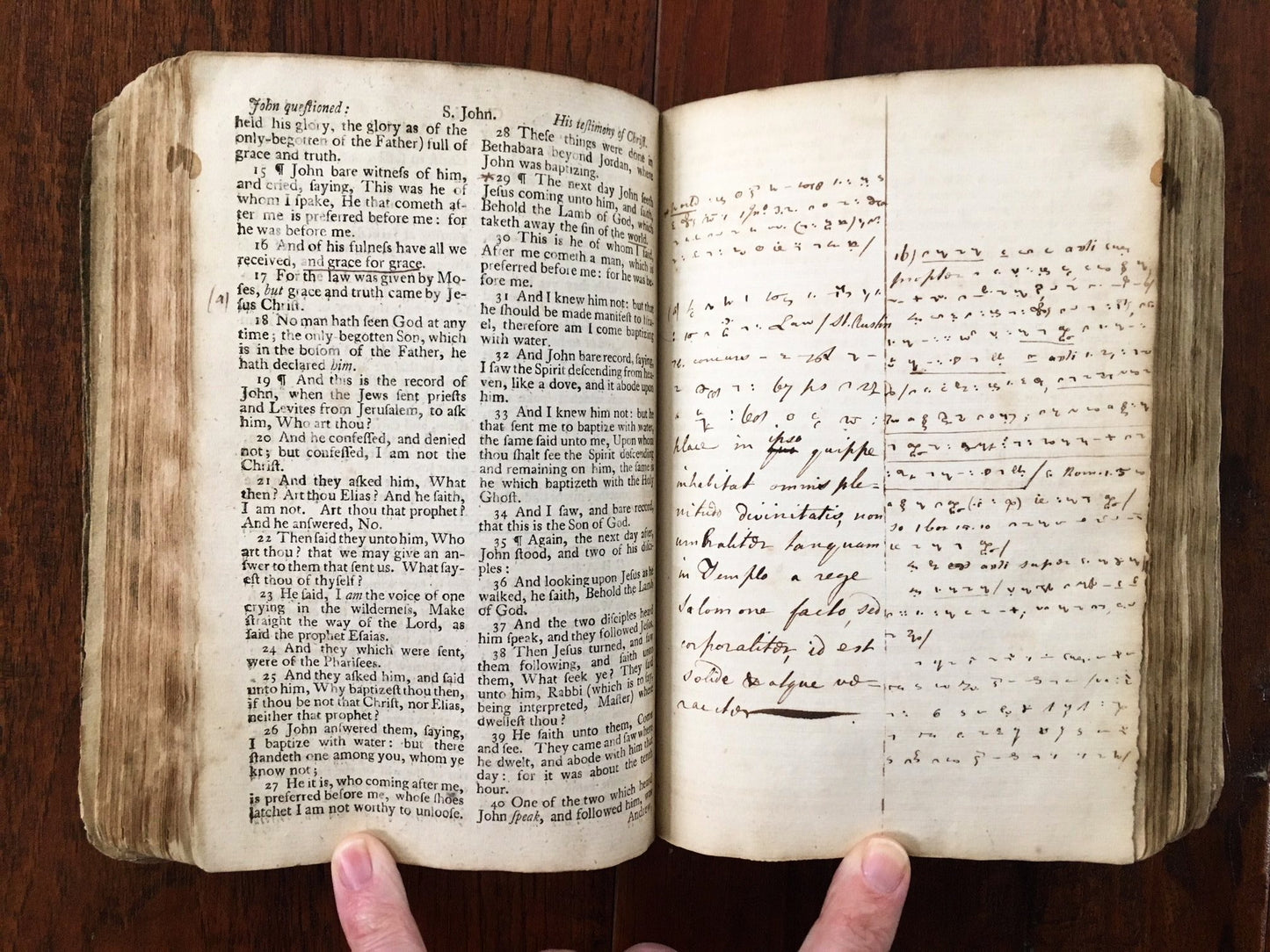 1755 New Testament - Interleaved with Notes from Philip Doddridge's Dissenter's Academy.