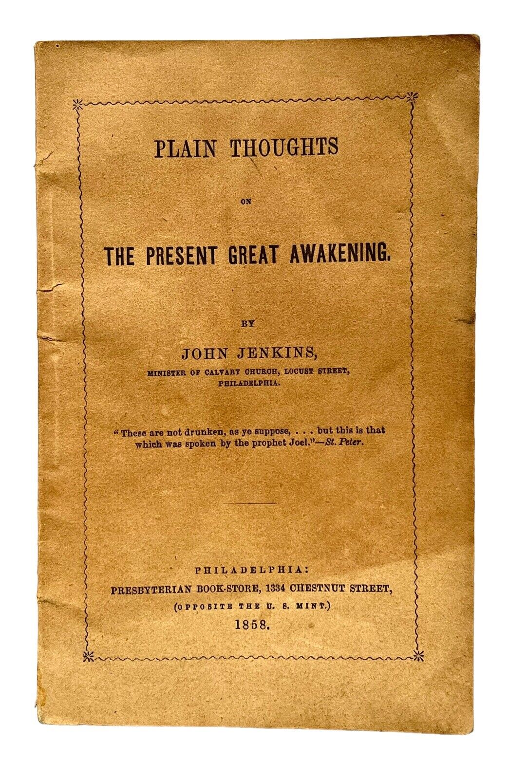 1858 PRAYER REVIVAL. Important Work on the Fulton Street Prayer Revival's Spread to Philadelphia.