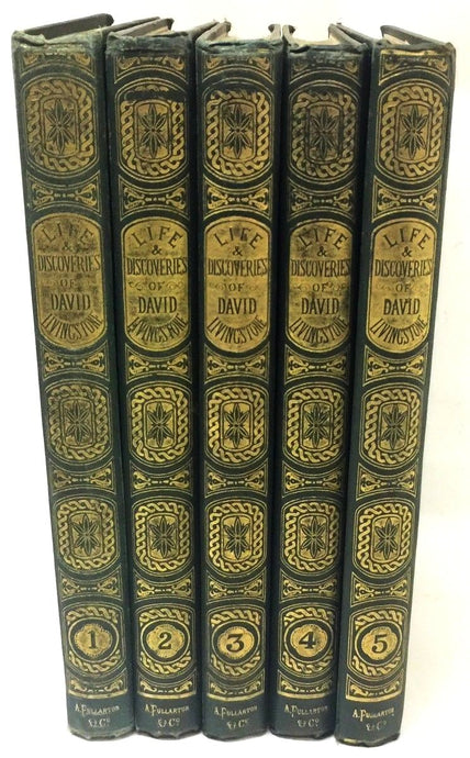 1877 David Livingstone. The Pictorial Life of David Livingstone inn 5 Volumes.