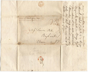 1834 JEDIDIAH BURCHARD. Very Rare Second Great Awakening Primary Content Letter. Divine Healing, etc.