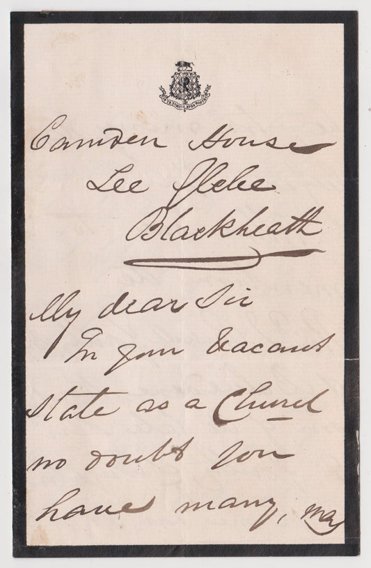 c.1890 WILLIAM GILL. Autograph Letter by Pioneer Rarotonga, Cook Islands Missionary.